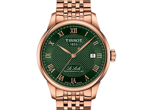 tissot 天梭 le locle 力洛克系列 PVD玫瑰金 80小時自動上鍊