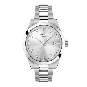 TISSOT 天梭 Gentleman 紳士系列80小時鈦游絲機械腕錶 38mm T1658071103100