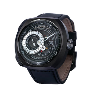SEVENFRIDAY Q系列PVD黑色機械錶44.3mm x 49.7mm Q3-01 - 新萬國鐘錶