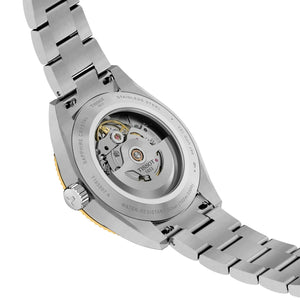 TISSOT 天梭 Gentleman 紳士系列18K金錶圈綠面80小時自動機械錶 38mm T934.807.41.091.00