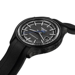 TISSOT 天梭 Pinarello系列義大利單車品牌聯名鈦游絲碳纖維械腕錶 43mm T1624089706100