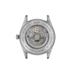 TISSOT 天梭 Visodate系列80小時抗磁鈦游絲復古機械腕錶 39mm T1574071603100 - 新萬國鐘錶