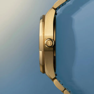 TISSOT 天梭 PRC 100 Solar 太陽能石英時尚黃金PVD經典腕錶 34mm T1518223302100