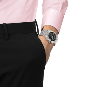 TISSOT 天梭 PRX 系列復古時尚計時石英腕錶 41mm T137.417.11.051.00