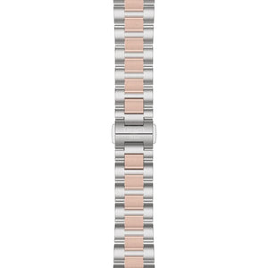 TISSOT 天梭 PRC 100 Solar 太陽能石英時尚玫瑰金PVD珍珠母貝經典腕錶 34mm T1518222211100