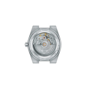 TISSOT 天梭 PRX 系列80小時自動款機械腕錶 冰藍面 35mm T1372071135100 - 新萬國鐘錶