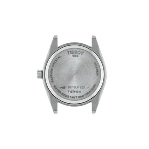 TISSOT 天梭 Gentleman 紳士系列  輕量鈦金屬藍面石英腕錶 40mm T127.410.44.041.00 - 新萬國鐘錶