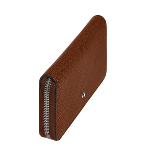 MONTBLANC 萬寶龍 Sartorial 匠心系列經典12 卡式中型長版附拉鍊零錢袋 MB220360 - 新萬國鐘錶