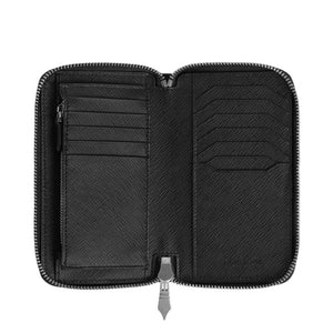 MONTBLANC 萬寶龍 Sartorial 匠心系列經典12 卡式中型長版附拉鍊零錢袋 MB220360 - 新萬國鐘錶