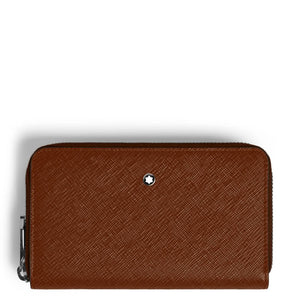MONTBLANC 萬寶龍 Sartorial 匠心系列經典12 卡式中型長版附拉鍊零錢袋 MB220360 - 新萬國鐘錶