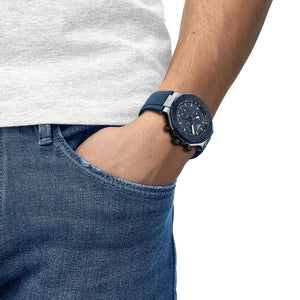 TISSOT 天梭 T-Race 競速系列石英三眼計時碼錶 45mm T1414172704100 - 新萬國鐘錶
