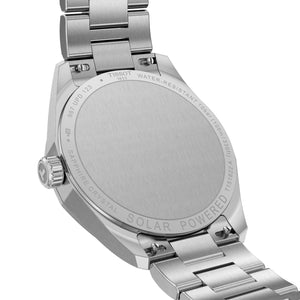 TISSOT 天梭 PRC 100 Solar 太陽能石英時尚黃金PVD經典腕錶 34mm T1518222203100