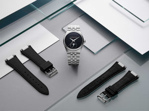 Frederique Constant 康斯登 HIGHLIFE Time+Tides黑色縞瑪瑙月相聯名機械腕錶 39mm FC-716ONB3NH6B