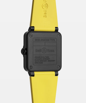 Bell & Ross 柏萊士 BR-03 Helipad 直升機旋翼陶瓷自動機械腕錶 41mm BR03A-HE-CE/SRB
