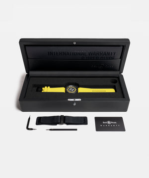 Bell & Ross 柏萊士 BR-03 Helipad 直升機旋翼陶瓷自動機械腕錶 41mm BR03A-HE-CE/SRB