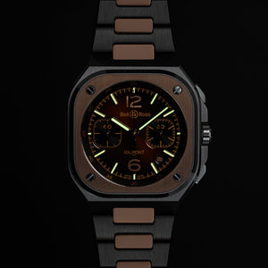 Bell & Ross 柏萊士 BR-05 Chrono S.T.Dupont 法國都彭限量版計時自動腕錶 42mm BR05C-STD-STPG/SSG - 新萬國鐘錶