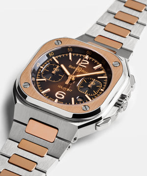 Bell & Ross 柏萊士 BR-05 Chrono S.T.Dupont 法國都彭限量版計時自動腕錶 42mm BR05C-STD-STPG/SSG