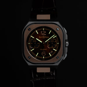 Bell & Ross 柏萊士 BR-05 Chrono S.T.Dupont 法國都彭限量版計時自動腕錶 42mm BR05C-STD-STPG/SCA - 新萬國鐘錶
