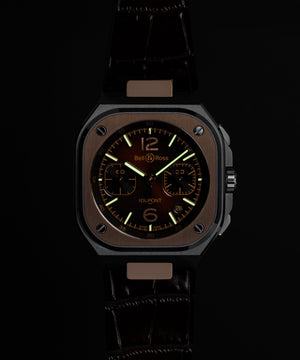 Bell & Ross 柏萊士 BR-05 Chrono S.T.Dupont 法國都彭限量版計時自動腕錶 42mm BR05C-STD-STPG/SCA