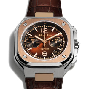 Bell & Ross 柏萊士 BR-05 Chrono S.T.Dupont 法國都彭限量版計時自動腕錶 42mm BR05C-STD-STPG/SCA