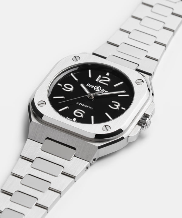 Bell & Ross 柏萊士 BR-05 Black Steel 黑色錶盤時尚機械錶 36mm