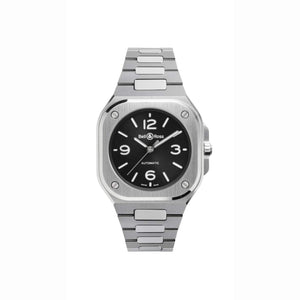 Bell & Ross 柏萊士 BR-05 Black Steel 黑色錶盤時尚機械錶 36mm BR05A-S-BL-ST/SST