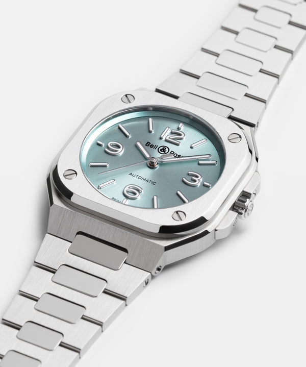 Bell & Ross 柏萊士 BR-05 Ice Blue Steel 冰藍錶盤時尚機械錶 36mm