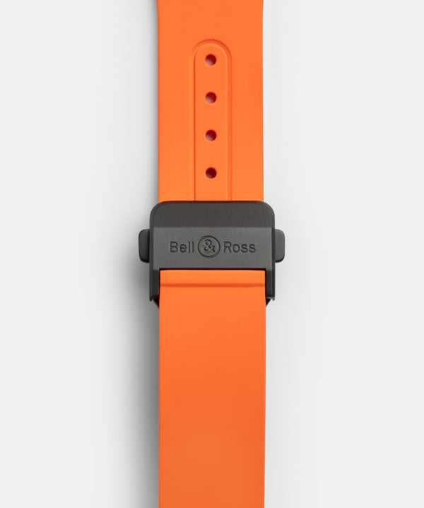 Bell & Ross 柏萊士 BR-X5 CARBON ORANGE BRX5 碳纖維鈦金屬 限量500支 41mm BRX5R-BO-TC/SRB