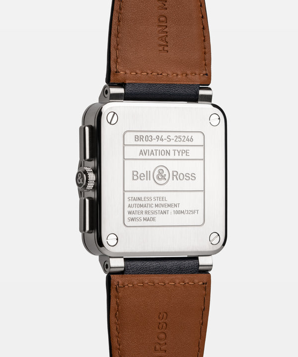 Bell & Ross 柏萊士 BR-03 Chrono Blue Steel 藍面計時機械腕錶 42mm BR0394-BLU-ST/SCA