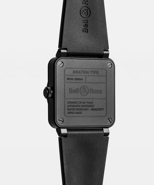 Bell & Ross 柏萊士 BR-03 BLACK MATTE 黑色陶瓷自動腕錶 41mm BR03A-BL-CE/SRB - 新萬國鐘錶