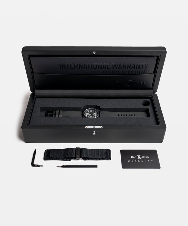 Bell & Ross 柏萊士 BR 03 BLACK MATTE 黑色陶瓷自動腕錶 41mm