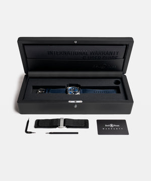 Bell & Ross 柏萊士 BR-03 BLUE STEEL 不鏽鋼自動腕錶 41mm BR03A-BLU-ST/SCA - 新萬國鐘錶