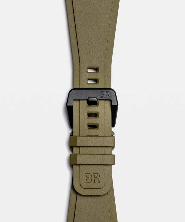 Bell & Ross 柏萊士 BR 03 MILITARY CERAMIC 卡其黑色陶瓷自動腕錶 41mm