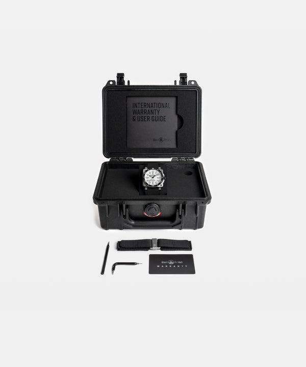 Bell & Ross 柏萊士 BR 03 Diver WHITE STEEL 300米潛水自動腕錶 42mm