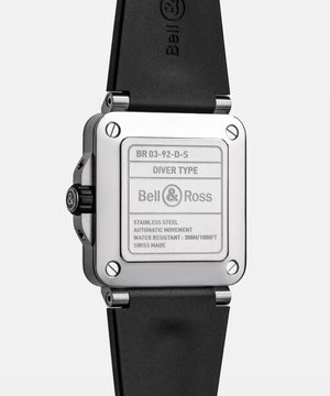 Bell & Ross 柏萊士 BR-03 Diver WHITE STEEL 300米潛水自動腕錶 42mm BR03A-D-WH-ST/SRB