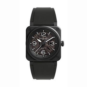 Bell & Ross 柏萊士 BR-03 Skeleton Black Ceramic 鏤空陶瓷自動腕錶 41mm BR03A-BL-SKCE/SRB