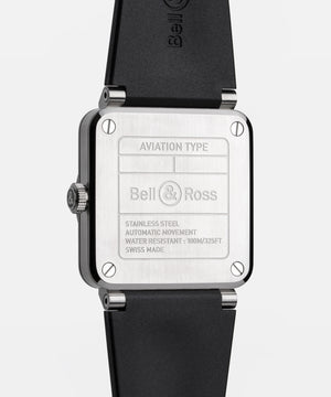 Bell & Ross 柏萊士 BR-03 Skeleton Grey Steel 鏤空不鏽鋼自動限量腕錶 41mm BR03A-GR-SKST/SRB