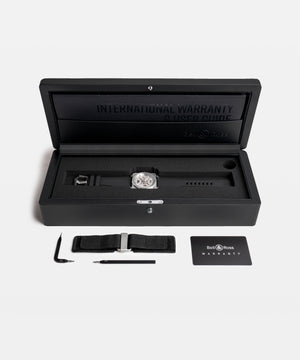 Bell & Ross 柏萊士 BR-03 Skeleton Grey Steel 鏤空不鏽鋼自動限量腕錶 41mm BR03A-GR-SKST/SRB