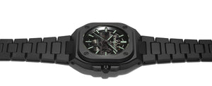 Bell & Ross 柏萊士 BR-05 SKELETON BLACK LUM CERAMIC 黑色陶瓷夜光鏤空腕錶 41mm BR05A-BLM-SKCE/SCE