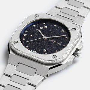 Bell & Ross 柏萊士 BR-05 Blue Diamond Eagle 天鷹星座108顆鑽石時尚機械錶 36mm BR05A-S-EA-LGD/SST - 新萬國鐘錶