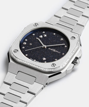 Bell & Ross 柏萊士 BR-05 Blue Diamond Eagle 天鷹星座108顆鑽石時尚機械錶 36mm BR05A-S-EA-LGD/SST