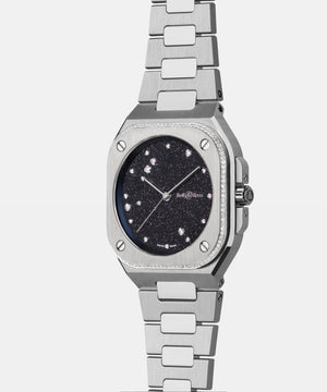 Bell & Ross 柏萊士 BR-05 Blue Diamond Eagle 天鷹星座108顆鑽石時尚機械錶 36mm BR05A-S-EA-LGD/SST
