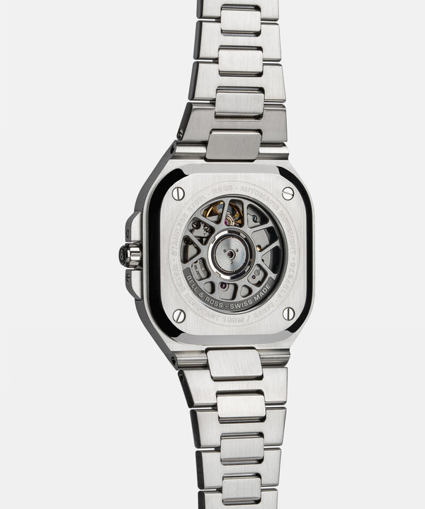 Bell & Ross 柏萊士 BR-05 GREY STEEL 時尚不銹鋼機械腕錶 40mm BR05A-GR-ST/SST