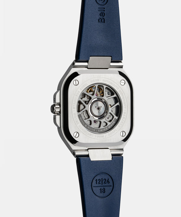 Bell & Ross 柏萊士 BR-05 Blue Steel 不鏽鋼機械腕錶 40mm BR05A-BLU-ST/SRB