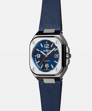Bell & Ross 柏萊士 BR-05 Blue Steel 不鏽鋼機械腕錶 40mm BR05A-BLU-ST/SRB - 新萬國鐘錶