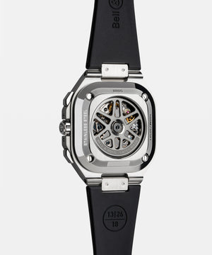 Bell & Ross 柏萊士 BR-05 CHRONO GREY STEEL & GOLD Rubber 不鏽鋼18k玫瑰金計時腕錶 42mm BR05C-RTH-STPG/SRB