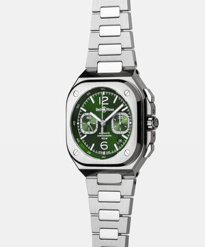 Bell & Ross 柏萊士 BR-05 Chrono Green Steel 綠面計時機械腕錶 42mm BR05C-GN-ST/SST