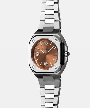 Bell & Ross 柏萊士 BR-05 COPPER BROWN 淺棕色機械腕錶 40mm BR05A-BR-ST/SST