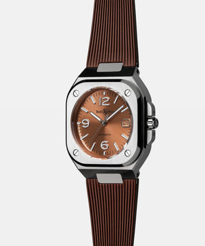 Bell & Ross 柏萊士 BR-05 COPPER BROWN 淺棕色機械腕錶 40mm BR05A-BR-ST/SRB
