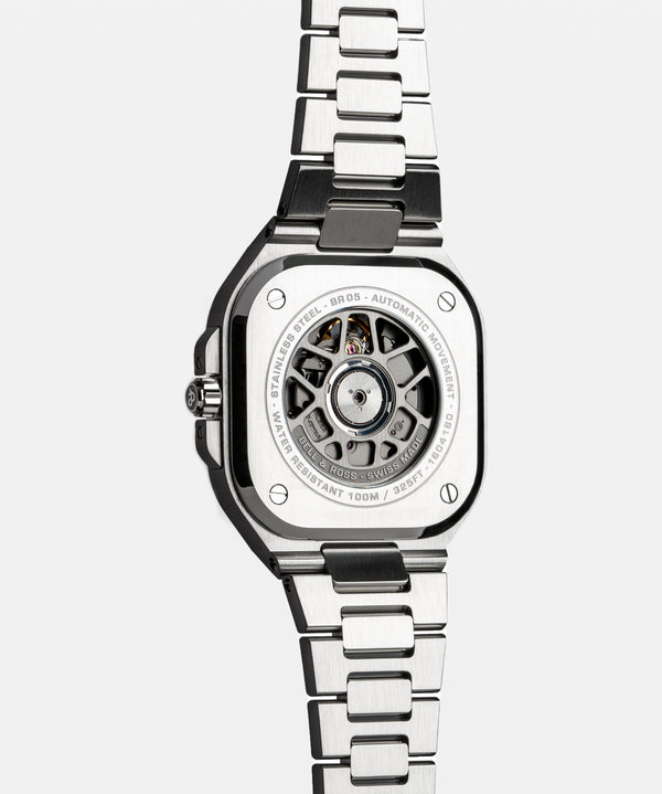 Bell & Ross 柏萊士 BR-05 GMT 兩地時區時尚機械腕錶 41mm BR05G-SI-ST/SST